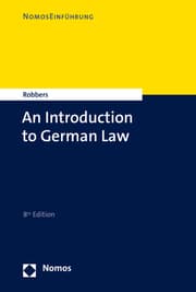 Cover von An Introduction to German Law