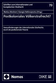 Cover von Postkoloniales Völkerstrafrecht?
