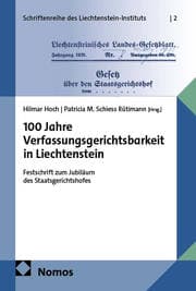 Cover von 100 Jahre Verfassungsgerichtsbarkeit in Liechtenstein