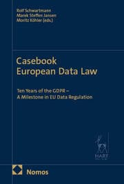 Cover von Casebook European Data Law