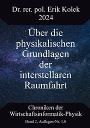 Cover von Über die physikalischen Grundlagen der interstellaren Raumfahrt