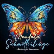 Cover von Mandala Schmetterlinge Malbuch für Erwachsene