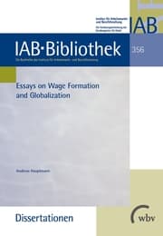 Cover von Essays on Wage Formation and Globalization