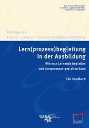 Cover von Lern(prozess)begleitung in der Ausbildung