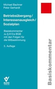 Cover von Betriebsübergang/Interessenausgleich/Sozialplan