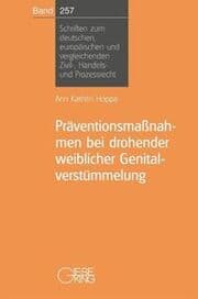 Cover von Präventionsmaßnahmen bei drohender weiblicher Genitalverstümmelung