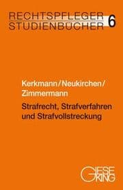 Cover von Strafrecht, Strafverfahren und Strafvollstreckung