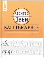 Cover von richtig üben Kalligraphie