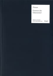 Cover von Grenzen der Erkenntnis?