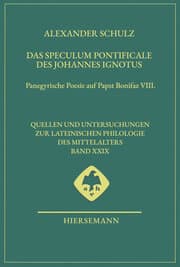 Cover von Das Speculum pontificale des Johannes Ignotus