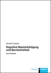Cover von Kognitive Beeinträchtigung und Barrierefreiheit