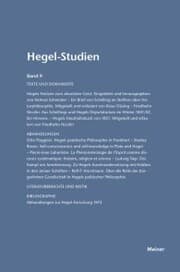 Cover von Hegel-Studien Band 9