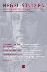 Cover von Hegel-Studien 51