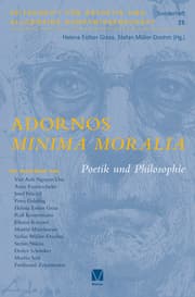 Cover von Adornos Minima Moralia