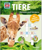 Cover von Rätseln und Stickern: Tiere
