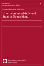 Cover von Unternehmerverbände und Staat in Deutschland
