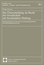 Cover von Die Überschuldung im Recht der Gesellschaft mit beschränkter Haftung
