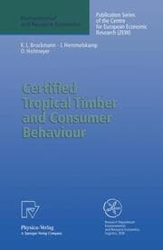 Cover von Certified Tropical Timber and Consumer Behaviour