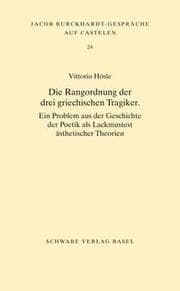 Cover von Die Rangordnung der drei griechischen Tragiker