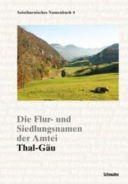 Cover von Die Flur- und Siedlungsnamen der Amtei