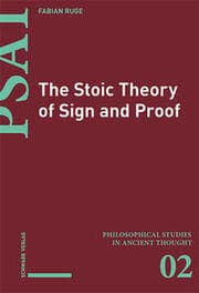 Cover von The Stoic Theory of Sign and Proof