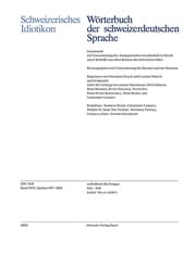 Cover von Schweizerisches Idiotikon, Band XVII, Heft 229