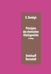 Cover von Prinzipien des Chemischen Gleichgewichts
