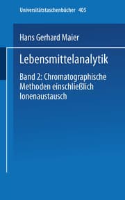 Cover von Lebensmittelanalytik
