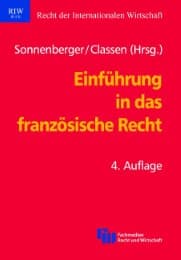 Cover von Einführung in das französische Recht
