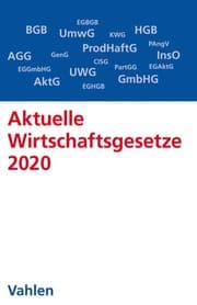 Cover von Aktuelle Wirtschaftsgesetze 2020