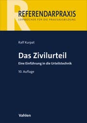 Cover von Das Zivilurteil