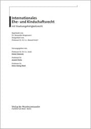 Cover von Familienrecht Spanien