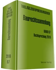 Cover von Baurechtssammlung. Rechtsprechung des Bundesverwaltungsgerichts,... / Baurechtssammlung