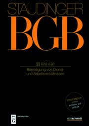 Cover von §§ 620-630