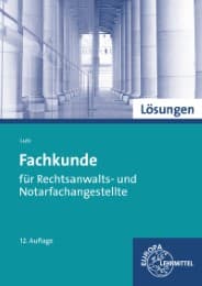 Cover von Fachkunde für Rechtsanwalts- und Notarfachangestellte