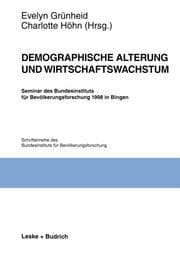 Cover von Demographische Alterung und Wirtschaftswachstum