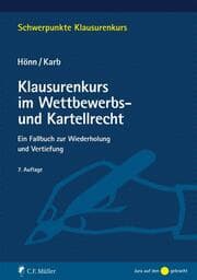 Cover von Klausurenkurs im Wettbewerbs- und Kartellrecht