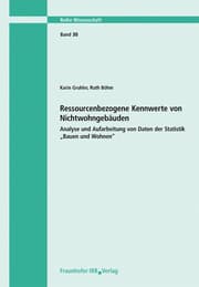 Cover von Ressourcenbezogene Kennwerte von Nichtwohngebäuden. Analyse und Aufarbeitung von Daten der Statistik 'Bauen und Wohnen'