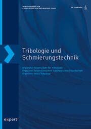 Cover von Tribologie und Schmierungstechnik 69,2 (2022)