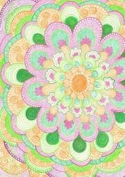 Cover von Tagebuch, Notizbuch DIN A5 mit dem Mandala: Dem Glück ganz nah.