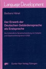 Cover von Der Erwerb der Deutschen Gebärdensprache als Erstsprache