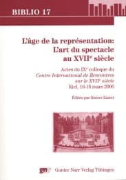 Cover von L'age de la representation: L'art du spectacle au XVIIe siecle