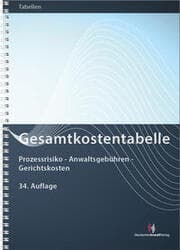 Cover von Gesamtkostentabelle