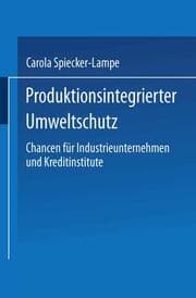 Cover von Produktionsintegrierter Umweltschutz