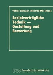 Cover von Sozialverträgliche Technik Gestaltung und Bewertung