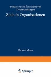 Cover von Ziele in Organisationen