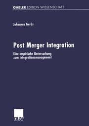 Cover von Post Merger Integration