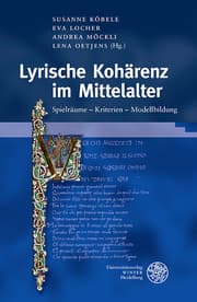 Cover von Lyrische Kohärenz im Mittelalter