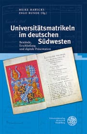 Cover von Universitätsmatrikeln im deutschen Südwesten