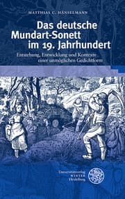 Cover von Das deutsche Mundart-Sonett im 19. Jahrhundert